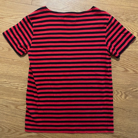 Number (N)ine Red and Black Striped T-Shirt - Picture 2 of 5